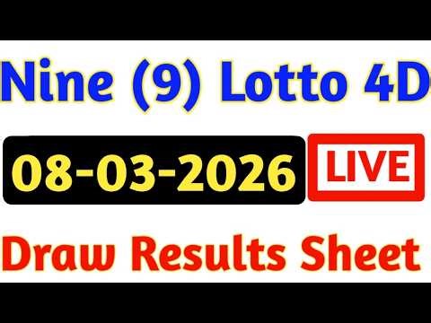 08/03/2026 Nine Lotto Results | 4d Result Today | 9 Lotto 4d Results | Today 4d Result Live