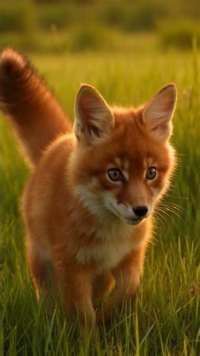 Fox Kit's Playful Pounce Is Too Cute?! 😭 Mind-Blowing Jump Fact 🦊💨