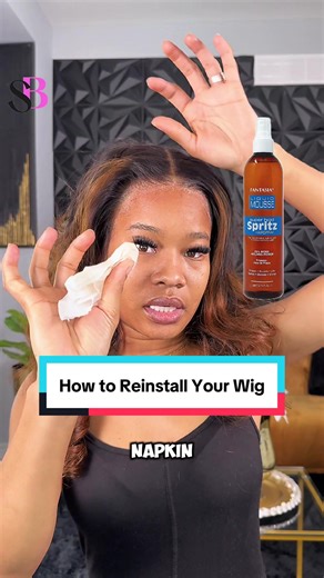 Reinstalling your wig at home just got easier 🤪. Tag a friend who needs this. Main product used @EBIN NEW YORK freespray 🫶. Wig link in the bio from @Luvmehair . . #hairtips #howtoreinstallawig #hairvideos #wigtutorials #beginnerfriendlywigtips