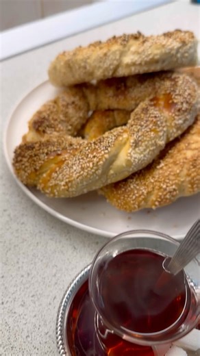 Homemade Turkish Simit Recipe | Crispy & Golden Street Food #simit #turkishfood #streetfood #bread