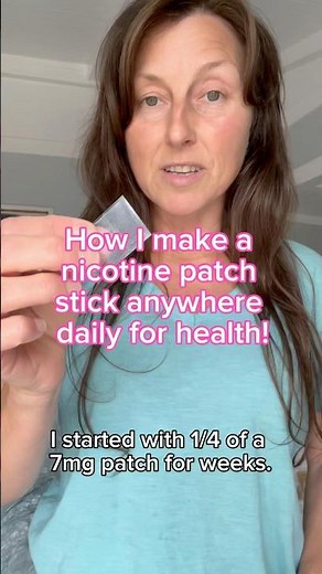 Nicotine patch for health. How to make it REALLY stick all day #nicotine #wellness #biohacking