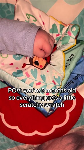 POV: 5 month scratchy scratch #baby #asmr #fyp #5monthsold #pov | babies
