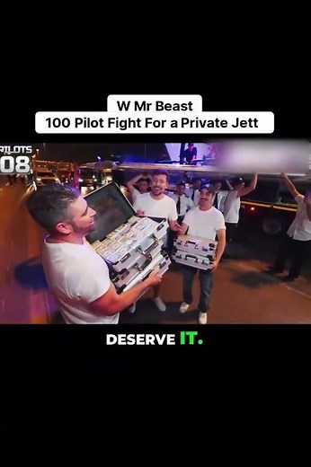 100 Pilots Fight For a Private jet ! | Mr Beast #mrbeast #partner ‪@MrBeast‬