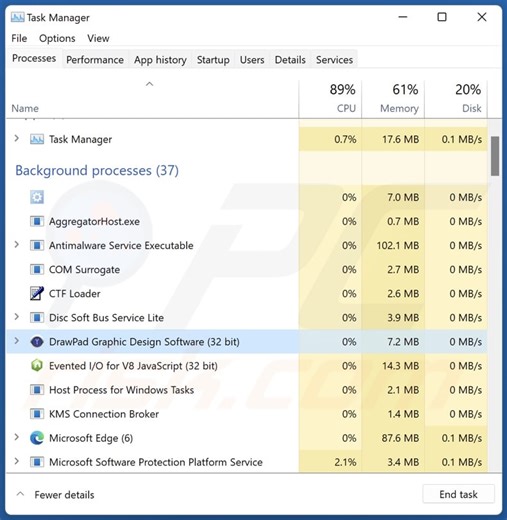 DrawPad Graphic Design Unwanted Application