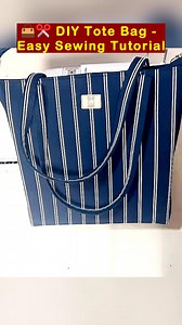 153K views · 1.9K reactions | ✂️ DIY Tote Bag - Easy Sewing Tutorial #DIYToteBag #SewingTutorial #HandmadeBag #DIYBagMaking #EasySewingProject #SewingForBeginners #DIYAccessories #FabricCrafts | All Girls' Things | Facebook