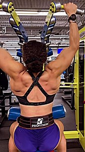 Build a Christmas Tree Back: The Secret to an Hourglass Shape #musclegoddess #carolynemarquez #fitness #fyp #follistatin344 #superhero | Carolyne Marquez