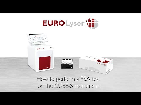 Performing a PSA test on the Eurolyser CUBE-S