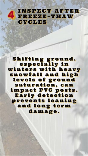 Vinyl PVC Fence Damage Prevention for Homeowners During Winter