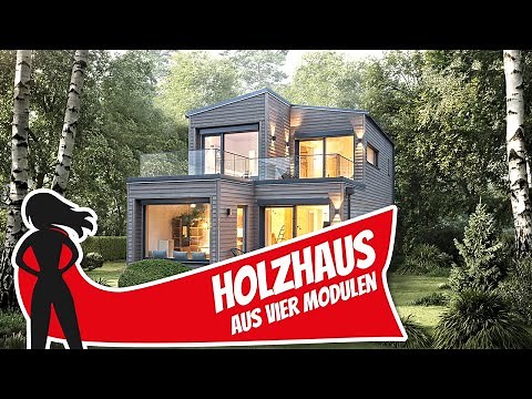 Holzhaus aus XXL-Bausteinen: Variabel geplant und schnell aufgebaut! Haustour Modulhaus Sonnleitner