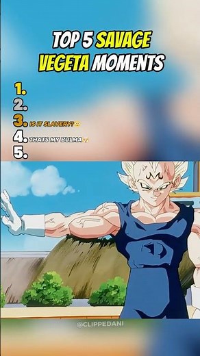 Top 5 Savage VEGETA Moments😤| Dragon Ball