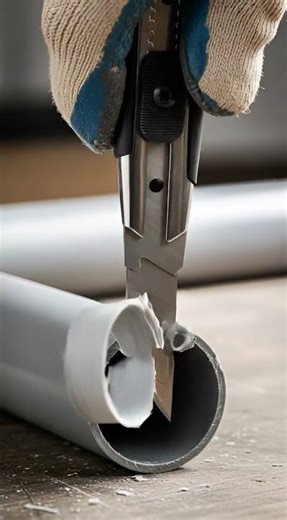 “🔥 Thick PVC Pipe Cutting ASMR ✂️ | Deep Crunching Industrial Sounds 😌 | No Talking 🎧”