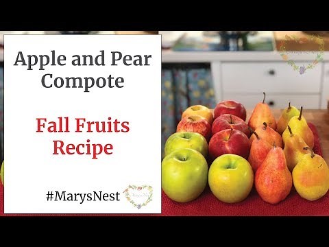 Cinnamon Spiced Apple and Pear Fruit Compote Recipe