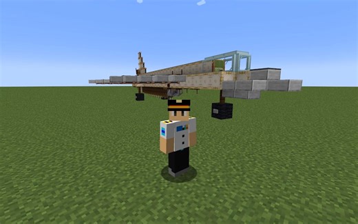 [Minecraft]用clockwork模组做的飞机