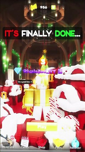 Finished the Jolly Chest in Roblox RIVALS Christmas! #roblox #rivals #robloxrivals #rivalsroblox