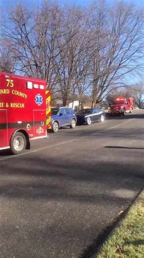 HCDFRS *New* truck 2, ambulance 75, and EMS 2 on scene of a unresponsive person after a fall
