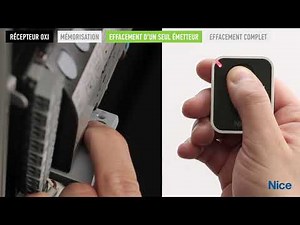 Effacement d'un seul émetteur de la mémoire de l'émetteur OXI NICE - Labelhabitation