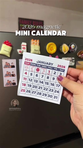 Stylish Mini Magnetic Calendar for Organizing Your Schedule