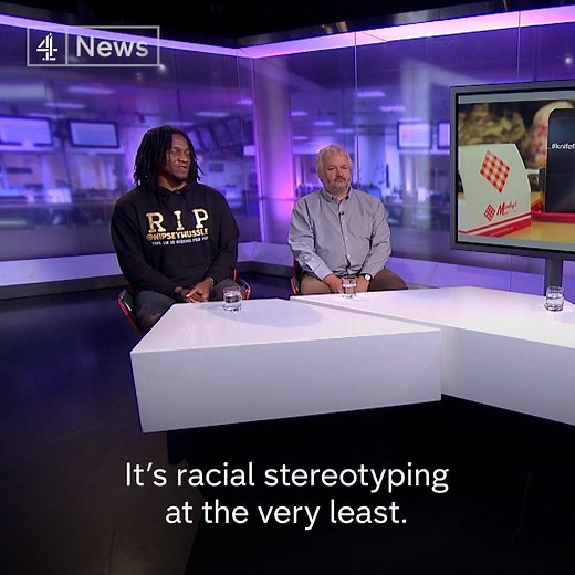 109K views · 1K reactions | “It’s racial stereotyping at the very least." United Borders CEO Justin Finlayson and Evan Jones from St Giles Trust debate the Home Office’s new plan to use fried chicken boxes to warn people about the dangers of knife crime. | Channel 4 News | Facebook