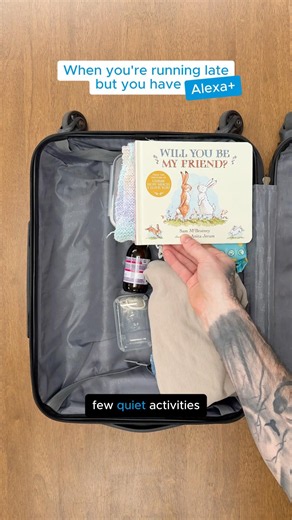Packing? Easy. A weekend with your parents? Up for debate. #alexaplus #amazonalexa #packwithme