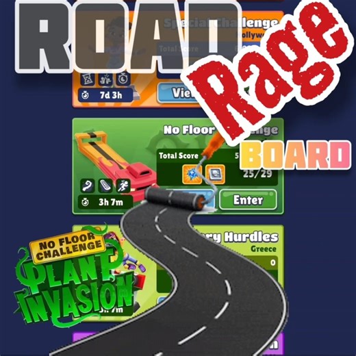 Drive Angry with the Road Rage Board! #subwaysurfers
