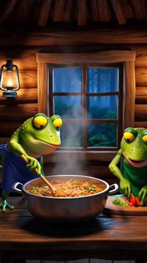 Two Frogs & The Ghost! 🐸👻 #shorts #ai #trending #ghost #telugu #bommalu