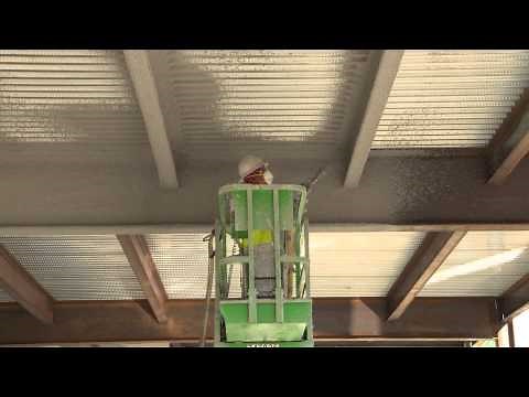 Contractor Sprays SFRMs with Graco ToughTek F340e Fireproofing Pump