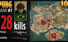 【绝地求生】巴西战神Tecnosh 28杀屠杀吃鸡