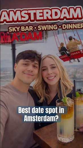 Best Date Night in Amsterdam?! 🇳🇱 A’DAM Lookout Sky Bar + Moon Redtairat + Swing