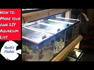 very cheap, quite easy aquarium sliding glass lid