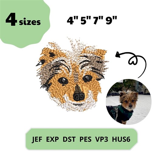 Custom Pet Embroidery Design, Personalized Pet Face and Pet Name Embroidery File, Pet Digitizing, Picture Digitizing, Personalized Pets - Etsy