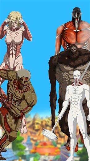 Female & Armored Titan vs ALL Titans 😱💥