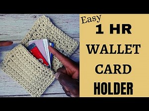 Easy Crochet Wallet Tutorial for Beginners| Crochet Cardholder (Takes Less Than 1 Hr!)