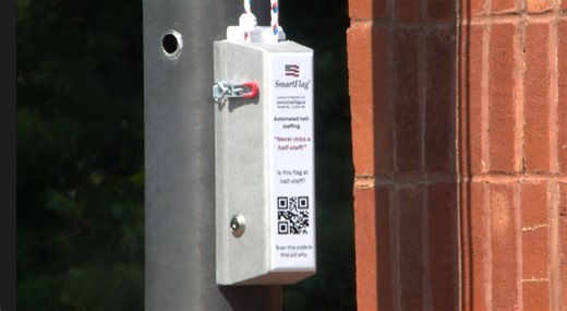 Kingsport man invents SmartFlag, which automatically moves flags between full and half-staff