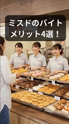 ミスドのバイトメリット4選 #バイト #アルバイト #ミスド #ドーナツ