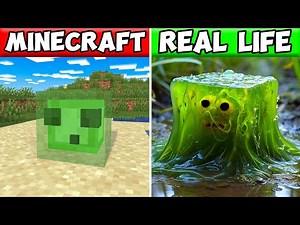 Minecraft mobs in the real world: incredible realism!