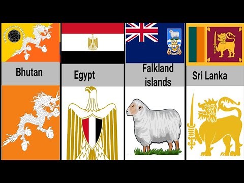 List of Country Flags Animals on Them