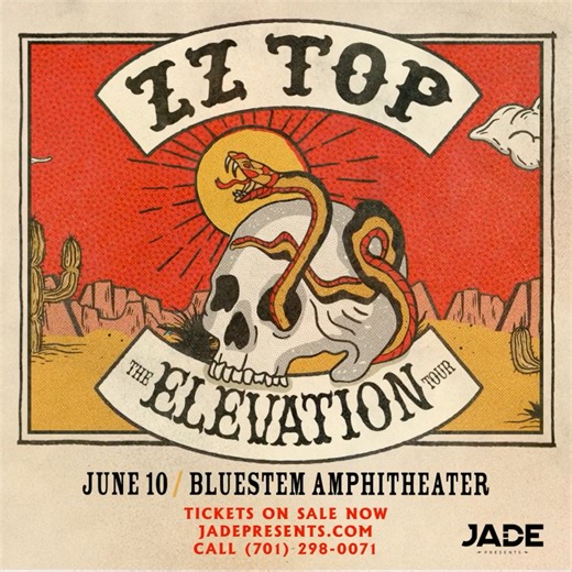 4.5K views · 34 reactions | Legendary rockers ZZ Top, renowned for their gritty blues-infused guitar riffs and storytelling lyrics, are hitting the stage at Bluestem Amphitheater with The Wallflowers on June 10!  Get your tickets here → bit.ly/4hHAkTU | Jade Presents | Facebook