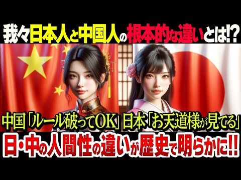 なぜ日本人と中国人の考え方は全く違うのか？歴史からひも解く人間性の違いに世界驚愕【衝撃】