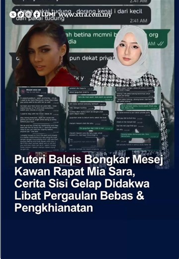 Kisah Kontroversi Mia Sara dan Puteri Balqis
