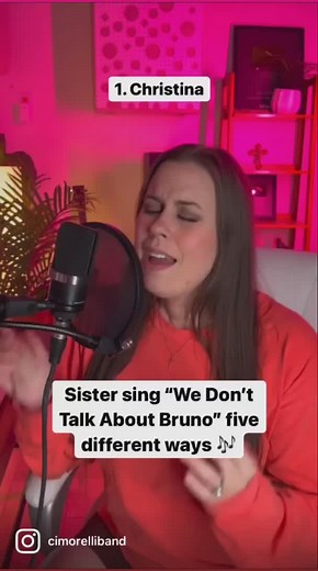 966K views · 2.3K reactions | We each made harmonies for “we don’t talk about Bruno” this is part 1!  This is Christina, Katherine, and Lisa’s version! What should we sing next!? | Cimorelli | Facebook