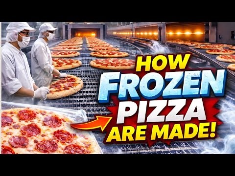 This Frozen Pizza Line Is Insane! 🍕❄️ | Full Manufacturing Process