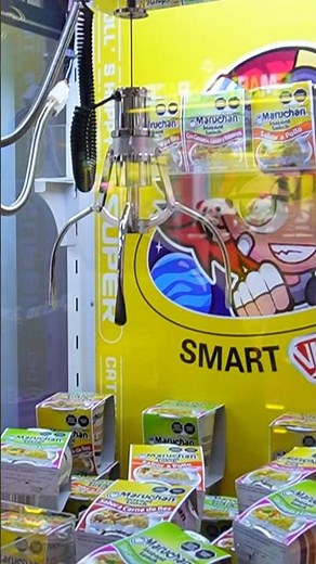 Maruchan in the claw machine 🤩 #clawmachine #arcade #toymachine