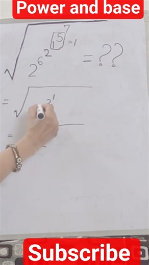 Exponents Simplification/How To Solve? #maths#shortsfeed #yt#exponents #how #youtube #viral#trending
