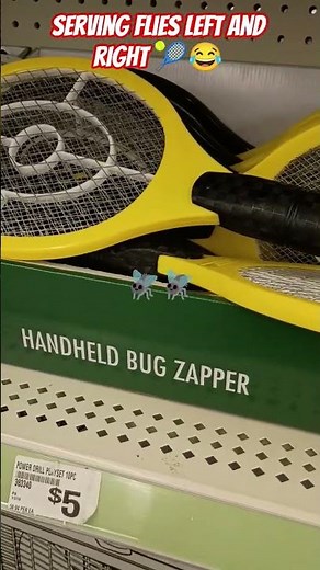 bug zapping tennis racket 🎾🪰😂
