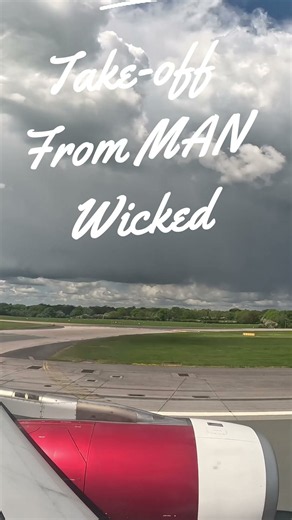 Wicked Virgin Atlantic A330 Take-off from Manchester Airport
