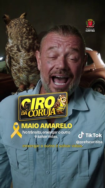 Tem coisa no trânsito que chega na miúda. O Richard Rasmussen dá a dica: faça o Giro da Coruja e olhe antes de abrir a porta do carro. 💛 Maio Amarelo. No trânsito, enxergar o outro é salvar vidas.