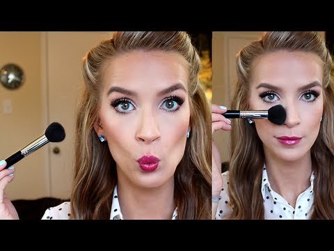 Easy Contouring + Highlighting Tutorial (+ bronzer, blush!) | LeighAnnSays