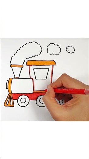 🚂How to Draw Train - Easy Drawing #easydrawing #drawingtutorial #drawing #howtodraw #draw #coloring