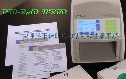 【分子生物学】伯乐快速半干转印仪的使用及注意事项
