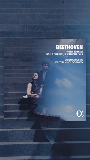 One of today’s most prominent duos, Alena Baeva and Vadym Kholodenko, begin counting down to Beethoven’s anniversary year in 2027, with the inaugural recording in a complete cycle of sonatas for violin and piano. The versatile violinist and gold medal-winning pianist (2013 Van Cliburn Competition) used the latest research and sources, including the 2020 Bärenreiter edition, to shape the interpretative choices used in their performances of Op. 12 No. 3, Op. 47 “Kreutzer” and Op. 24 “Spring”. ➜ Di